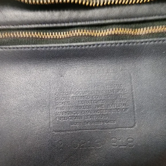 Vintage Coach Soft Satchel 4055 Navy Leather Double Handles 0210-918 early 1990s